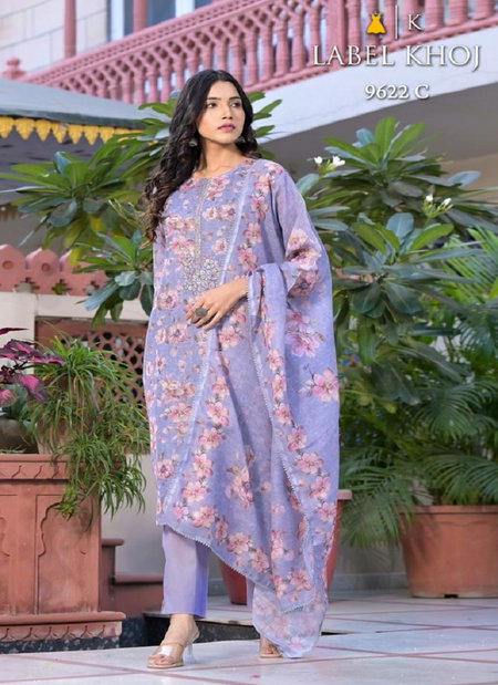 9622 Label Khoj Heavy Designer Linen Readymade Suits Catalog