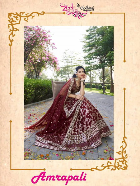 Amrapali By Zeel Dola Silk Jacquard Designer Lehenga Choli Wholesale Market In Surat
