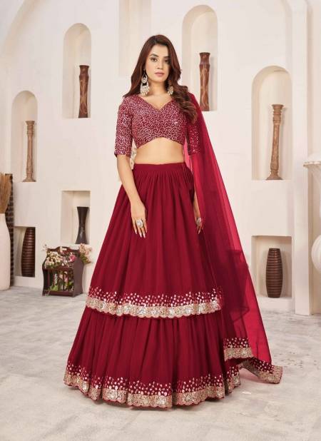Anchal By Zeel Clothing Wedding Georgette Lehenga Choli Wholesale In Delhi 5066-RED
