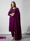 Aradhna 1152 Cotton Blend Embroidery Bulk Kurti With Bottom Dupatta Orders In India 1152 Purple