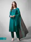 Aradhna 1152 Cotton Blend Embroidery Bulk Kurti With Bottom Dupatta Orders In India 1152 Rama