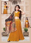 Arya Like Lehenga Choli Festive Wear Wholesale Kids Wear Catalog Mustard 2