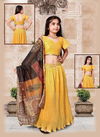 Arya Like Lehenga Choli Festive Wear Wholesale Kids Wear Catalog Yellow 4