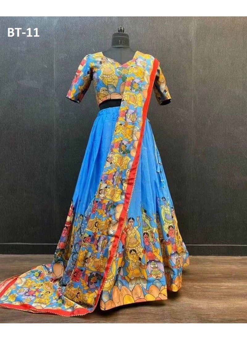 BT 11 Colours Designer Lehenga Choli Catalog 11-Blue