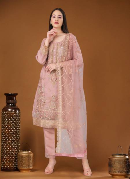 Baby Pink Aditri By Biva Designer Salwar Suits Catalog 30017