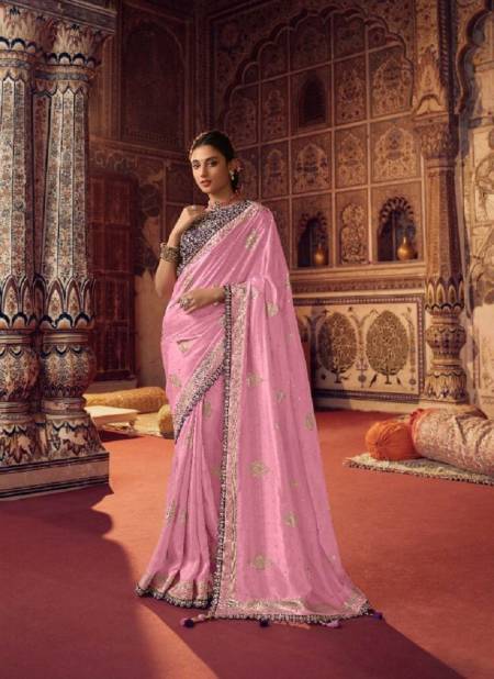 Baby Pink Color Olvia By Sulakshmi Designer Saree Catalog 7810 Catalog