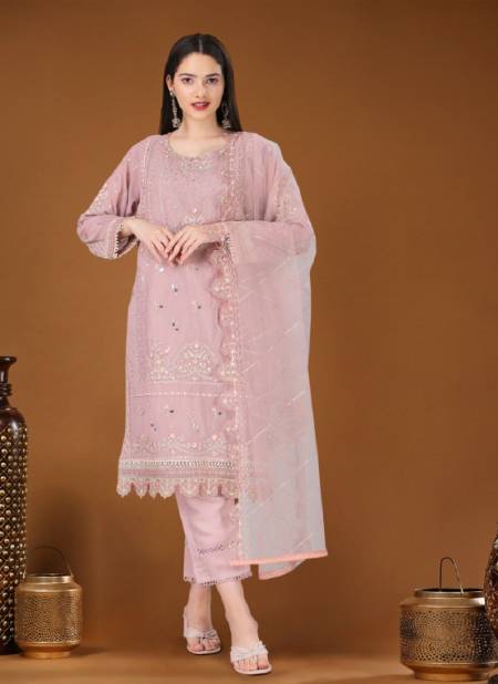 Baby Pink Colour Aditri By Biva Designer Salwar Suits Catalog 30014