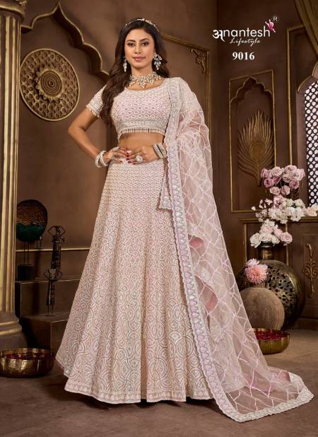 Baby Pink Colour Bridal Couture Vol 5 By Anantesh Lehenga Choli Wholesale In India 9016