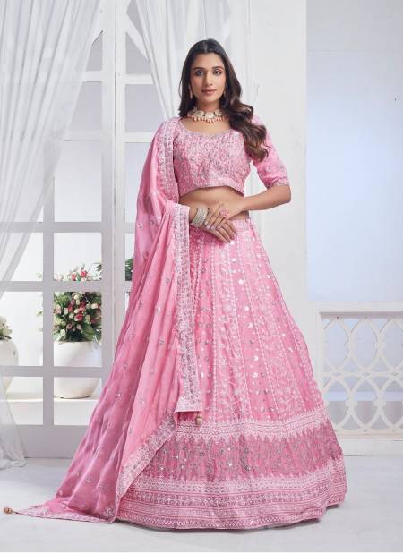 Baby Pink Colour Bridesmaid Vol 3 By Anantesh Wedding Designer Lehenga Choli Surat Wholesale Market 11020