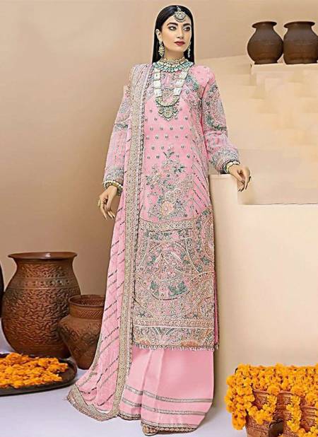 Baby Pink Colour DS 150 Wholesale Ethnic Wear Pakistani Salwar Suit Catalog 150 A