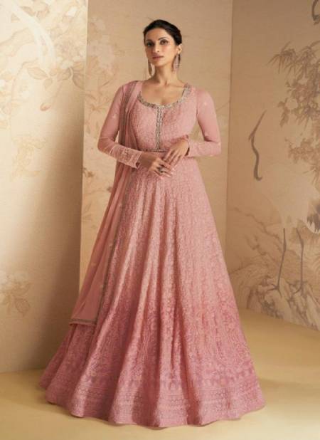 Baby Pink Colour Disha By Aashirwad Gown Catalog 9511
