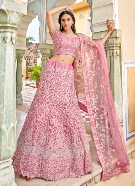 Baby Pink Colour Fashion Women Designer Wholesale Party Wear Lehenga Choli 2085