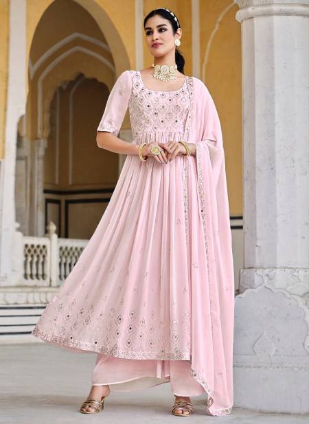 Baby Pink Colour Flory Vol 33 By Khushbu Fashion Georgette Salwar Suit Catalog 4891