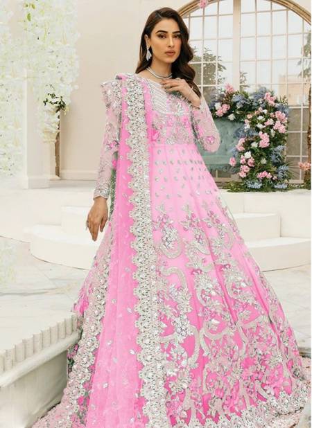 Baby Pink Colour KF 123 To 123 E Pakistani Suits Catalog 123 B