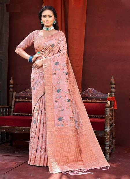 Baby Pink Colour Kanhaiya By Sangam Silk Saree Catalog 1006