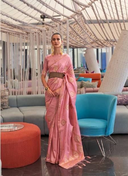 Baby Pink Colour Kodiaq Silk By Rajtex Party Wear Saree Catalog 302001