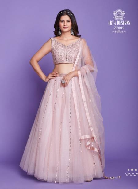 Baby Pink Colour Mahira Vol 4 By Arya Party Wear Lehenga Choli Catalog 77005