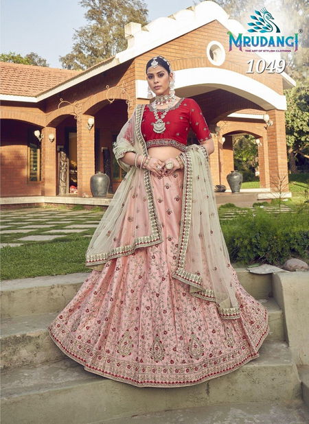 Baby Pink Colour Mayuri By Mrudangi Designer Lehenga Choli Catalog 1049 Catalog