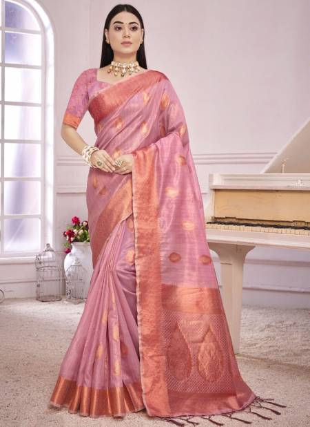 Baby Pink Colour Padmini Vol 1 Sangam Wholesale Ethnic Wear Designer Saree Catalog 2582