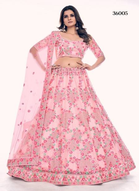 Baby Pink Colour Poshak Vol 4 Function Wear Wholesale Designer Lehenga Choli 36005