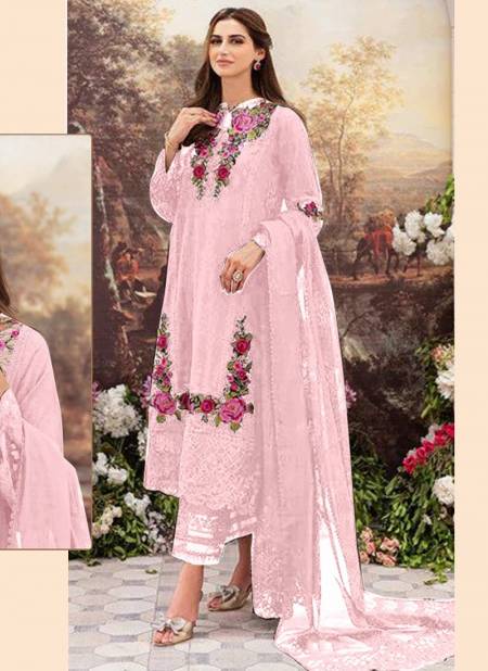 Baby Pink Colour R 528 NX Georgette Wholesale Pakistani Salwar Suit 528 J