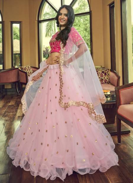 Baby Pink Colour Rajwada Exlusive Wholesale Party Wear Lehenga Choli 2201