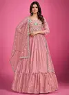 Baby Pink Colour Zoya Vol 1 Wedding Wear Wholesale Gown Catalog 41005