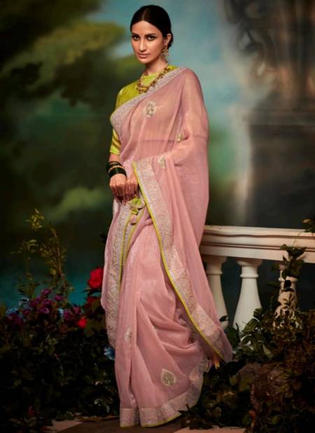 Baby Pink Kajal Vol 12 Fancy Wear Wholesale Designer Sarees 5254
