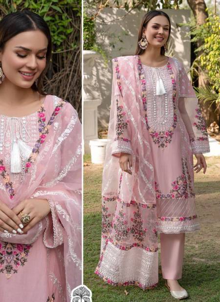 Baby Pink Zainab Chottani Wholesale Pakistani Salwar Suit Catalog 10057 B