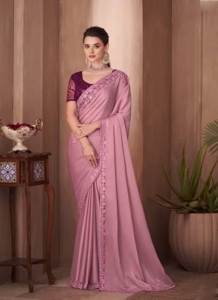 Baby pink Colour Sandalwood By TFH Party Wear Sarees Catalog 1115