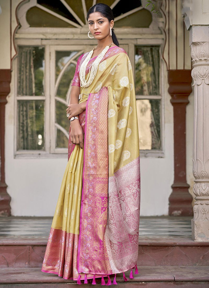 Beige And Pink Colour BK 8725 Wedding Wear Wholesale Silk Sarees 10001.jpg