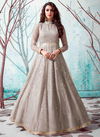 Beige Colour Flory Vol 13 Wholesale Designer Gown Catalog 4537