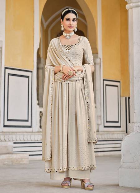Beige Colour Flory Vol 32 By Khushboo Wedding Salwar Suits Catalog 4883