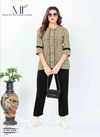 Beige Colour Gattu Vol 2 By Moksh Cotton Short Top Western Catalog 3324