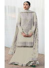 Beige Colour KF 142 Plazzo Suits Catalog 142 D