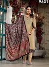 Beige Colour Label Khoj 9601 To 9610 Embroidery Designer Readymade Suits Suppliers In India 9601
