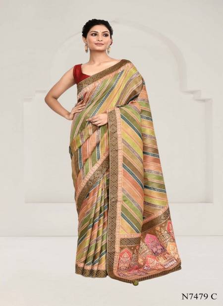 Beige Colour Narayani Silk By Mahotsav Daily Wear Saree Orders In India N7479C