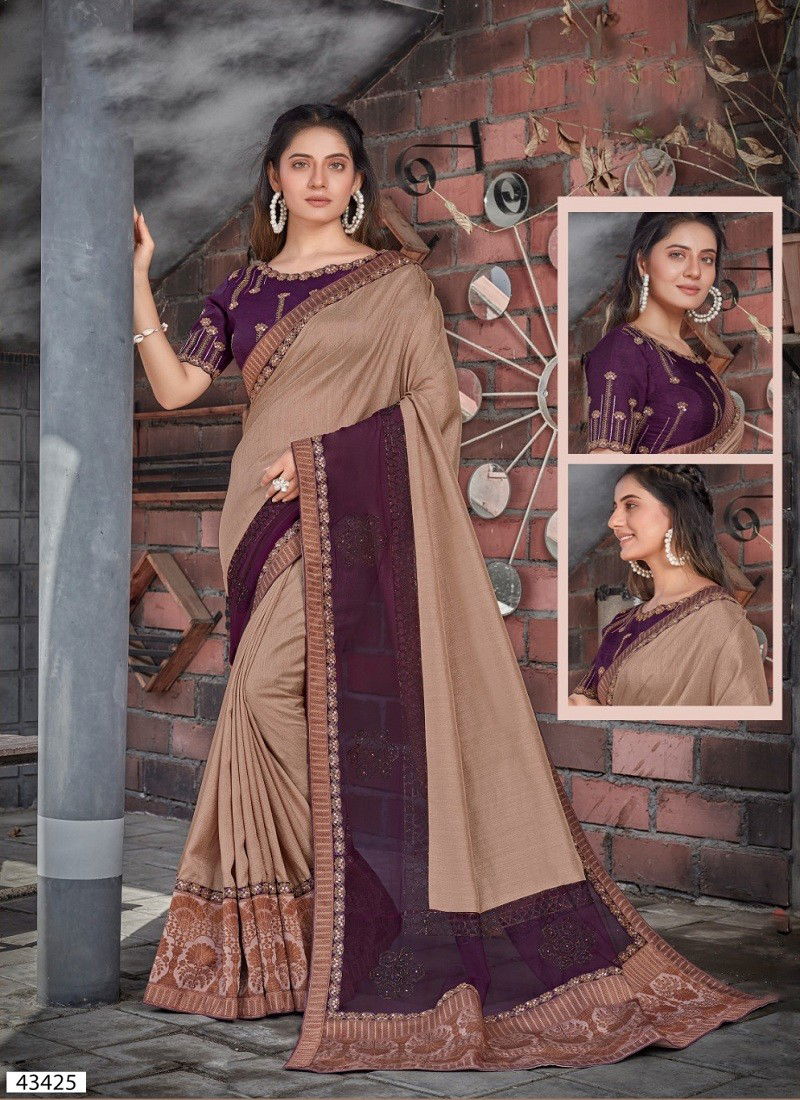 Beige Colour Norita Vol 2 By Mahotsav Wedding Wear Designer Saree Wholesalers In Delhi 43425