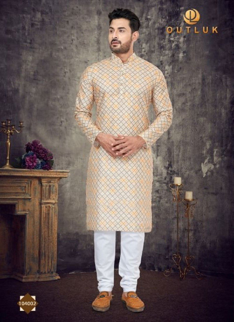 Outluk Vol 104 Function Wear Wholesale Mens Kurta Pajama