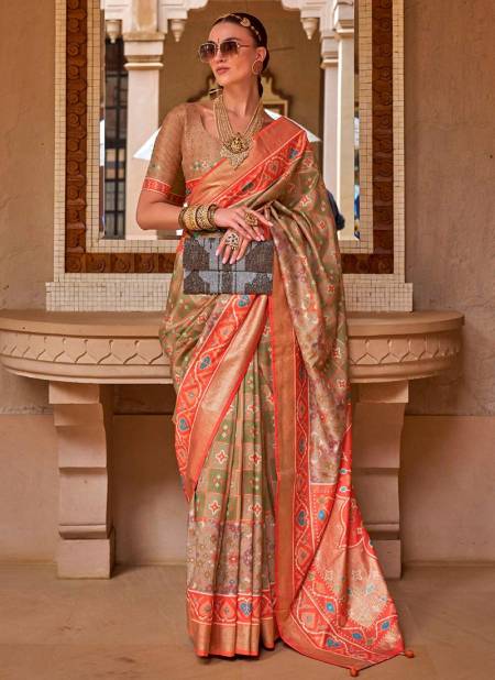 Beige Colour Rajvansh Wholesale Designer Printed Saree Catalog R 633 E