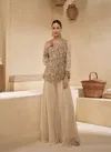 Beige Colour Sitara By Sayuri Designer Georgette Readymade Suits Wholesalers In Delhi 5495