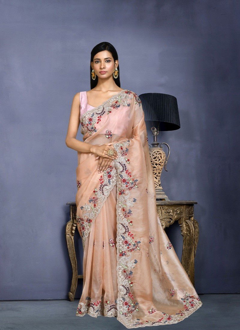 Beige Colour kaavyani Vol 4 By Mahotsav Designer Party Wear Saree Exporters In India N8153 A