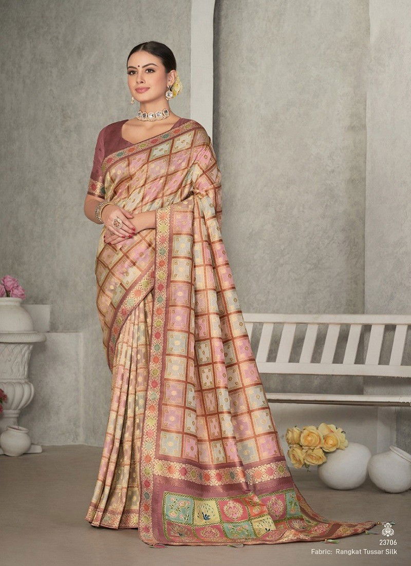 Beige Multi Colour Mohmanthan 23700 Series Eshani By Mahotsav Occasion Wear Printed Designer Sarees Exporters In India 23706