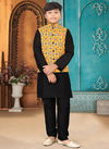 Black And Mustard Colour Outluk Kids Vol 2 Party Wear Wholesale Modi Jacket Kids Wear Catalog 205