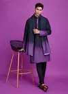Black And Purple Colour Vastra Vol 3 By Shubhvastra Rayon Surat Kurta With Dupatta Wholesale Market 6024
