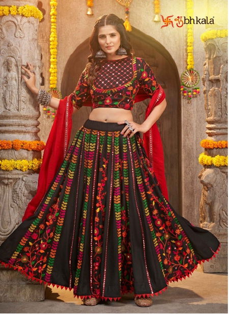 Black And Red Raas Vol 7 By Khushboo Designer Lehenga Choli Catalog 2336 Catalog