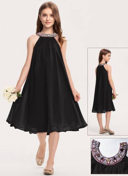 Black Colour Aaina Designer Wholesale Girls Wear Catalog Aaina 4