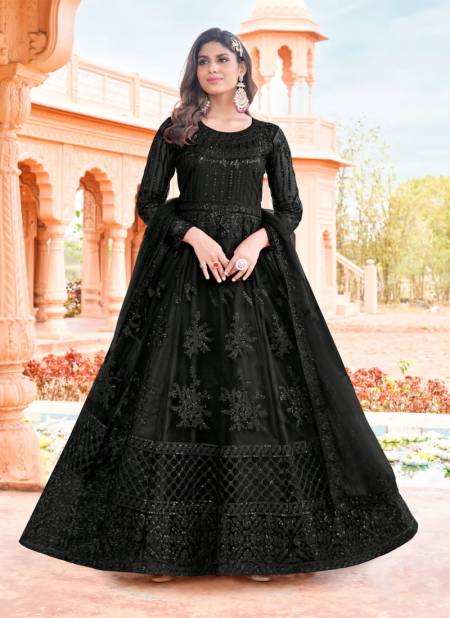 Black Colour Aanaya By Dani Fshion 6001 to 6004 Gown Catalog 6001