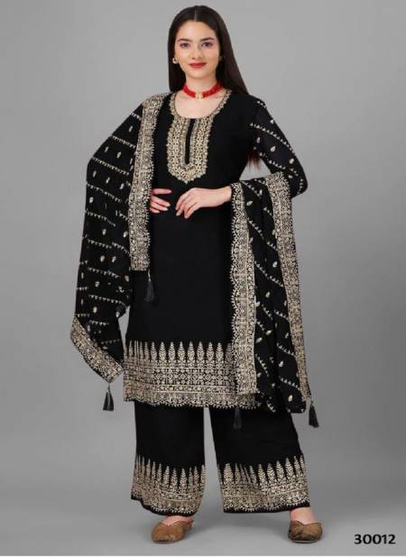 Black Colour Aarti By Biva Georgette Suits Catalog 30012 Catalog