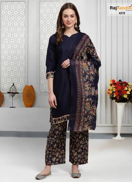 Black Colour Aarvi By Rajnanadini Pinted Salwar Suit Catalog 4210